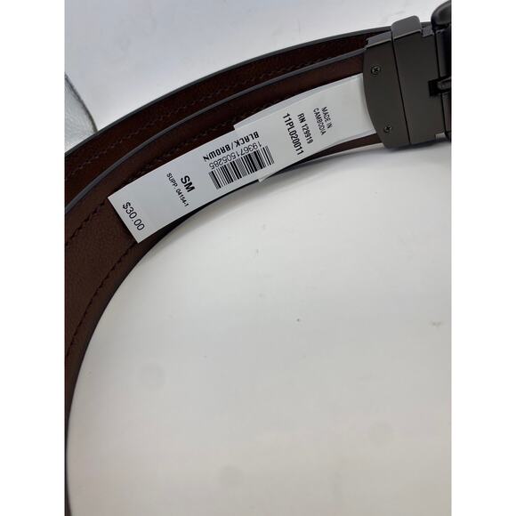 Mutual Weave Men’s Reversible Belt Black Brown Size Small Classic Preppy - Picture 4 of 6